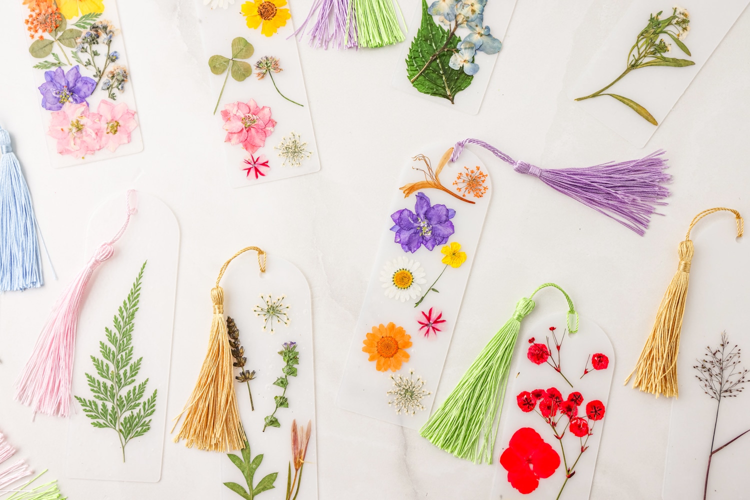 a Lot of bright colored bookmarks.