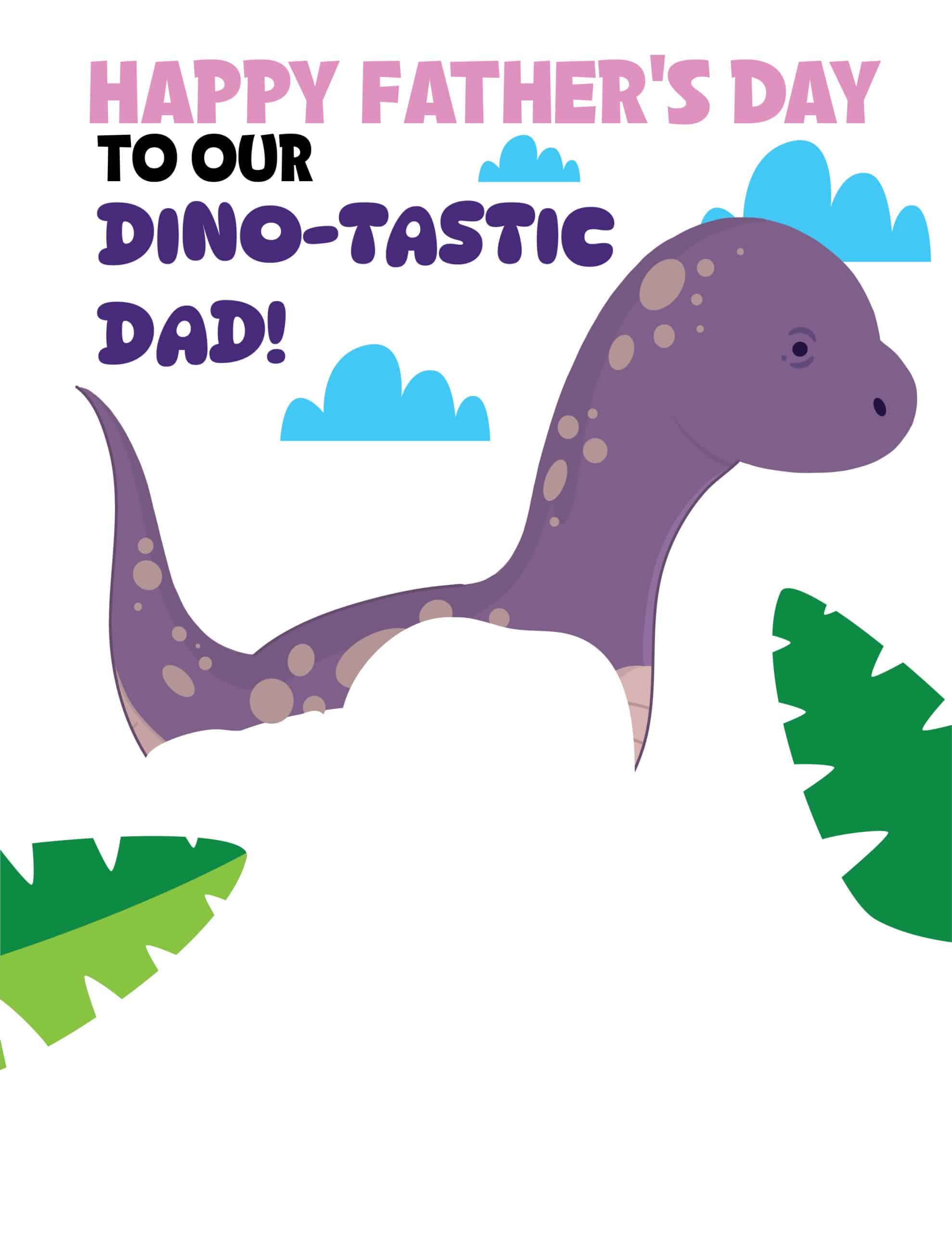 Dino-Tastic Dad Printable