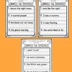 Halloween Correct the Sentences - Pinterest Image