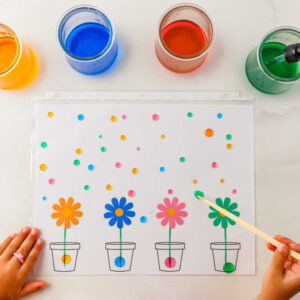 Closeup square image of Color Matching Activity