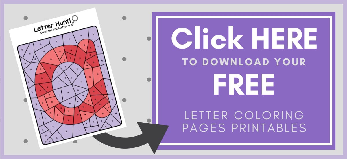 Letter Coloring Pages - Printable Button