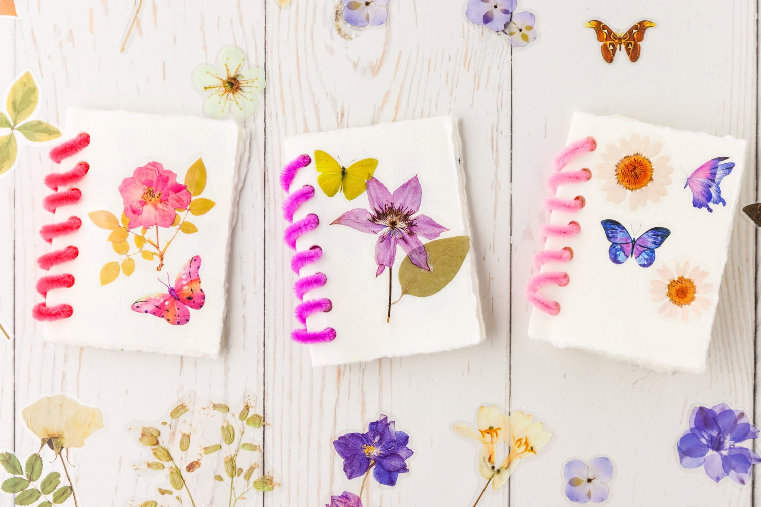 Sticker Book Craft laid out horizontally to show variations
