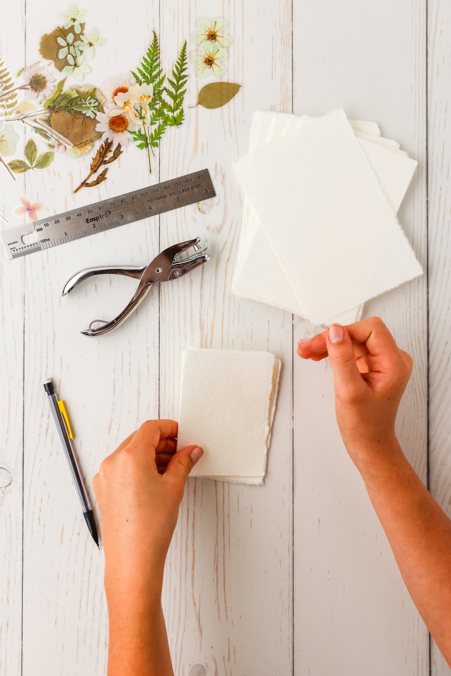 Folding watercolor paper for DIY Sticker Book