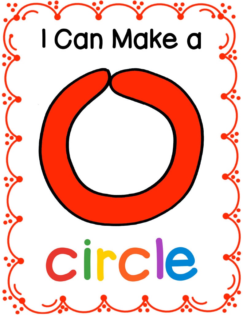 Circle Shape Playdough Mat