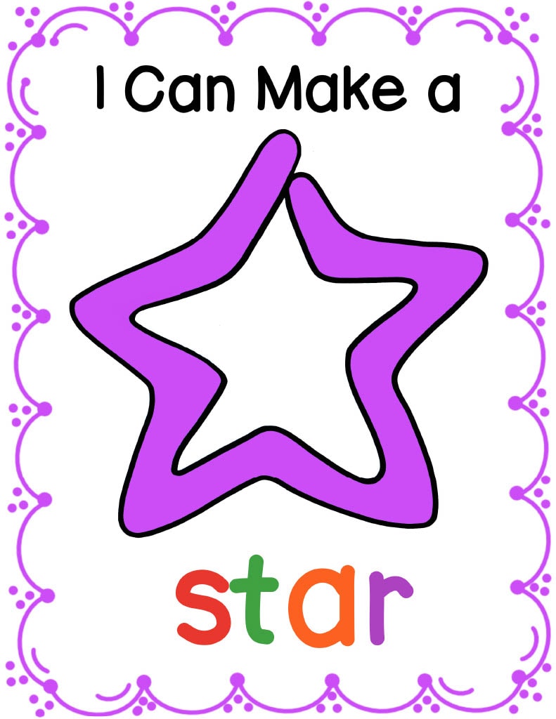 Star Shape Playdough Mat