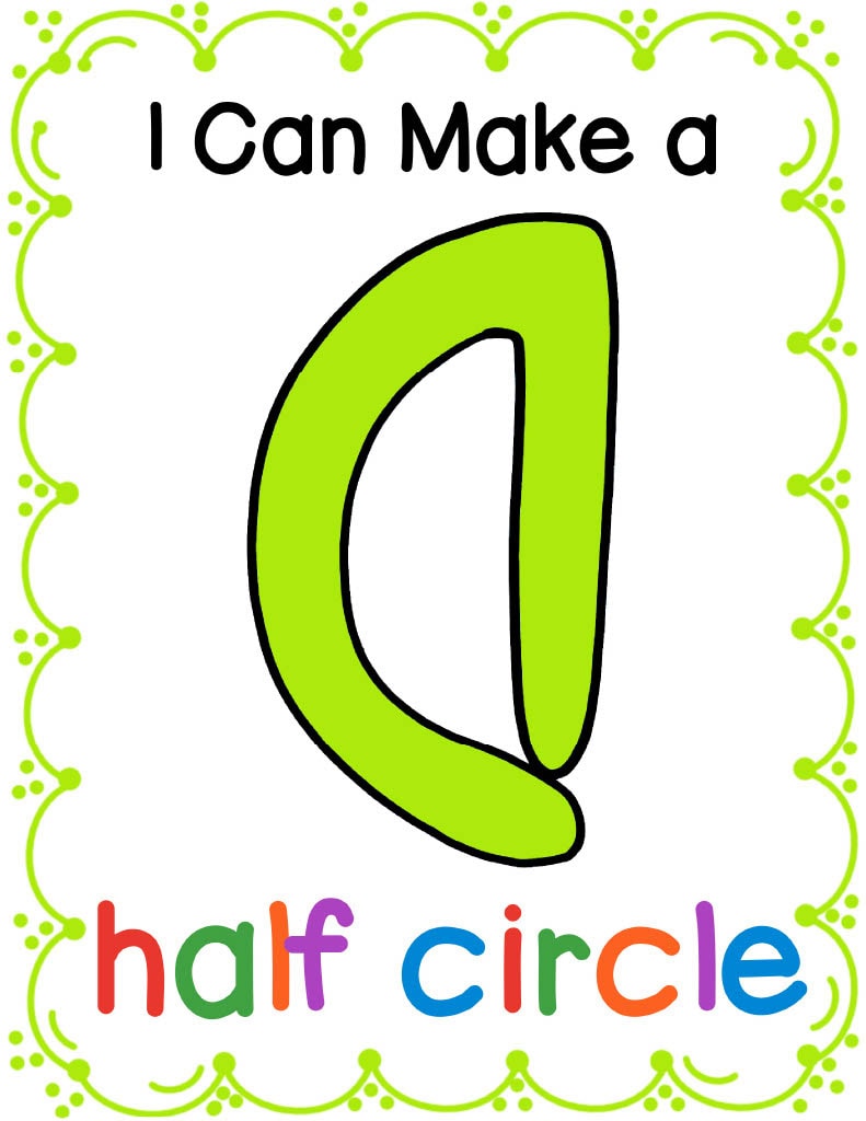 Half Circle Shape Playdough Mat