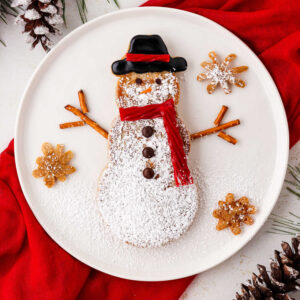 Snowman Pancakes Square Image