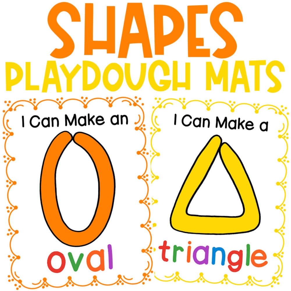 Shape Playdough Mats - Kids Activity Zone