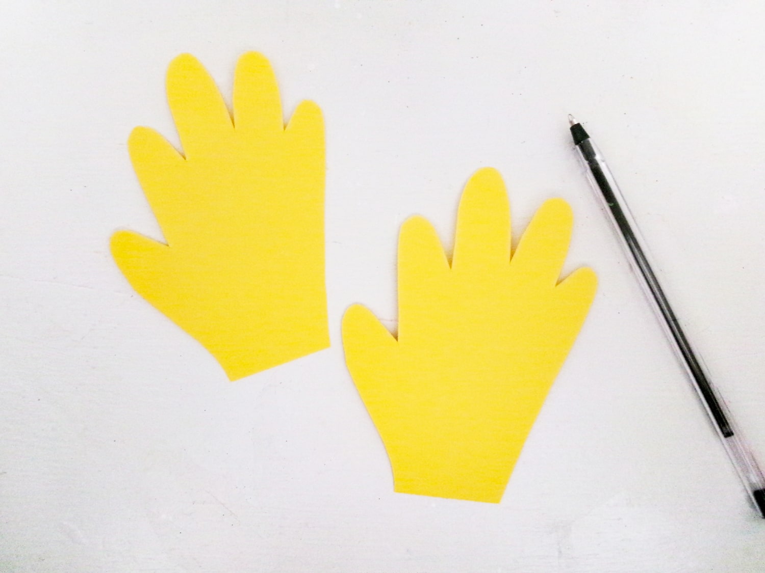 Cut out the handprints.