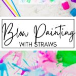 Blow Painting with Straws KAZ Pin Image