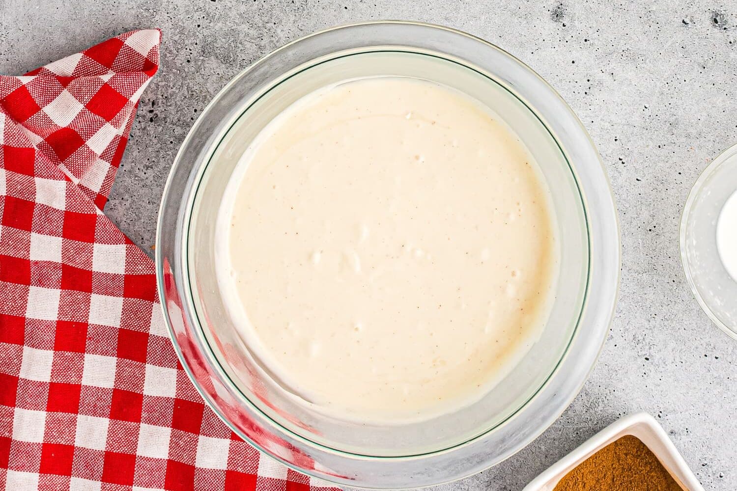 Cream cheese glaze for cinnamon roll waffles