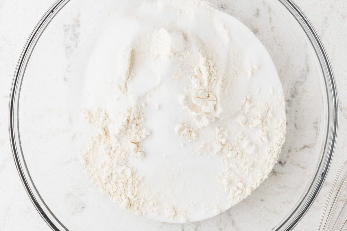 In bowl combine the flour and salt.