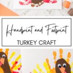 Handprint and Footprint Turkey Craft KAZ Pinterest Image