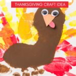 Handprint and Footprint Turkey Craft KAZ Pin Image