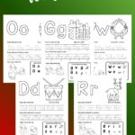 Christmas Alphabet Worksheets Pinterest Image Collage