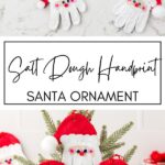 Salt Dough Handprint Santa Ornament KAZ Pinterest Image