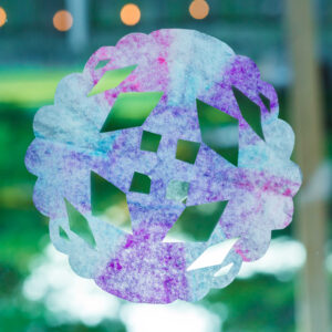 Coffee Filter Snowflakes Square Image