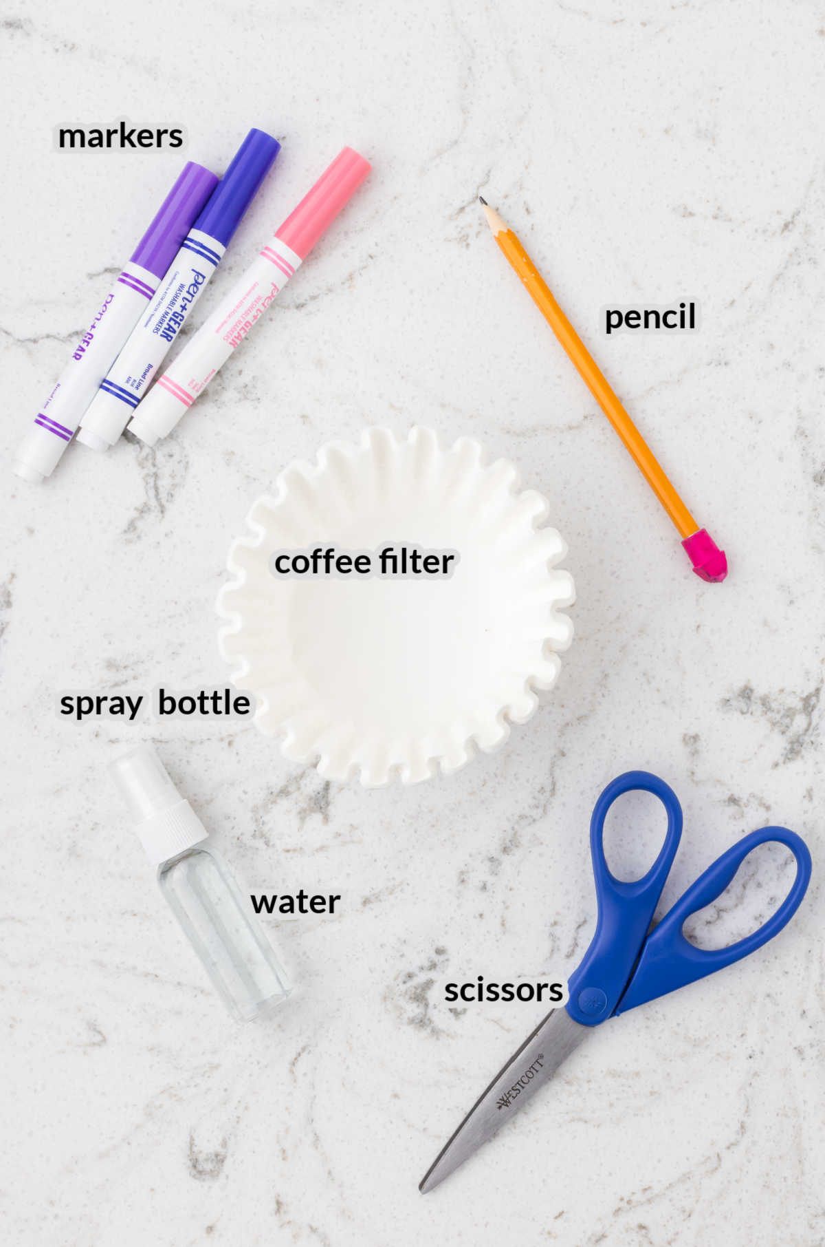 Coffee Filter Snowflakes Supply Image