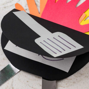 Grill Handprint Fathers Day Craft Square Image